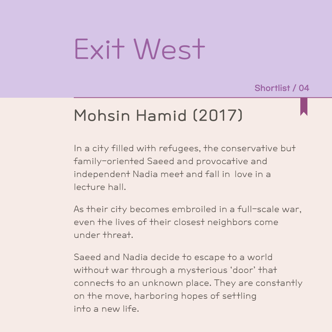 2022 SHORTLIST #04. Exit West